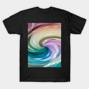 Abstract, Marble, Watercolor, Colorful, Vibrant Colors, Textured Painting, Texture, Gradient, Wave, Fume, Wall Art, Modern Art T-Shirt